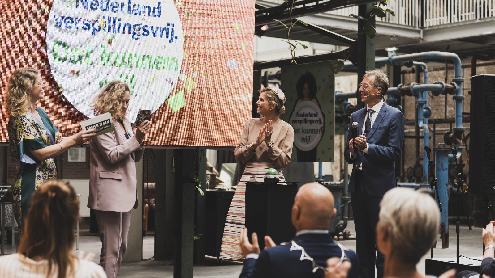 Koningin Maxima opent de Verspillingsvrije week.