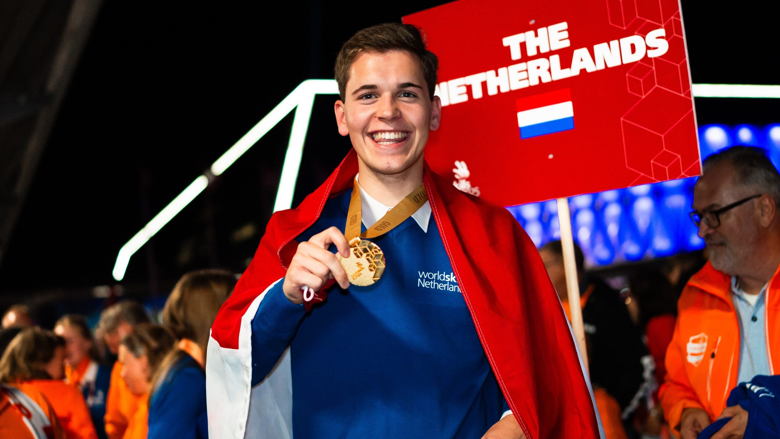 Wouter Kamphorst sleept voor Nederland goud binnen. Foto: EuroSkills
