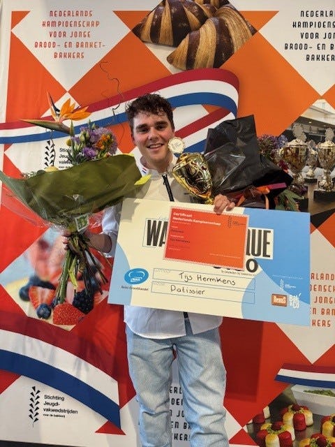 Tijs tijdens de uitreiking van het NK 2025.