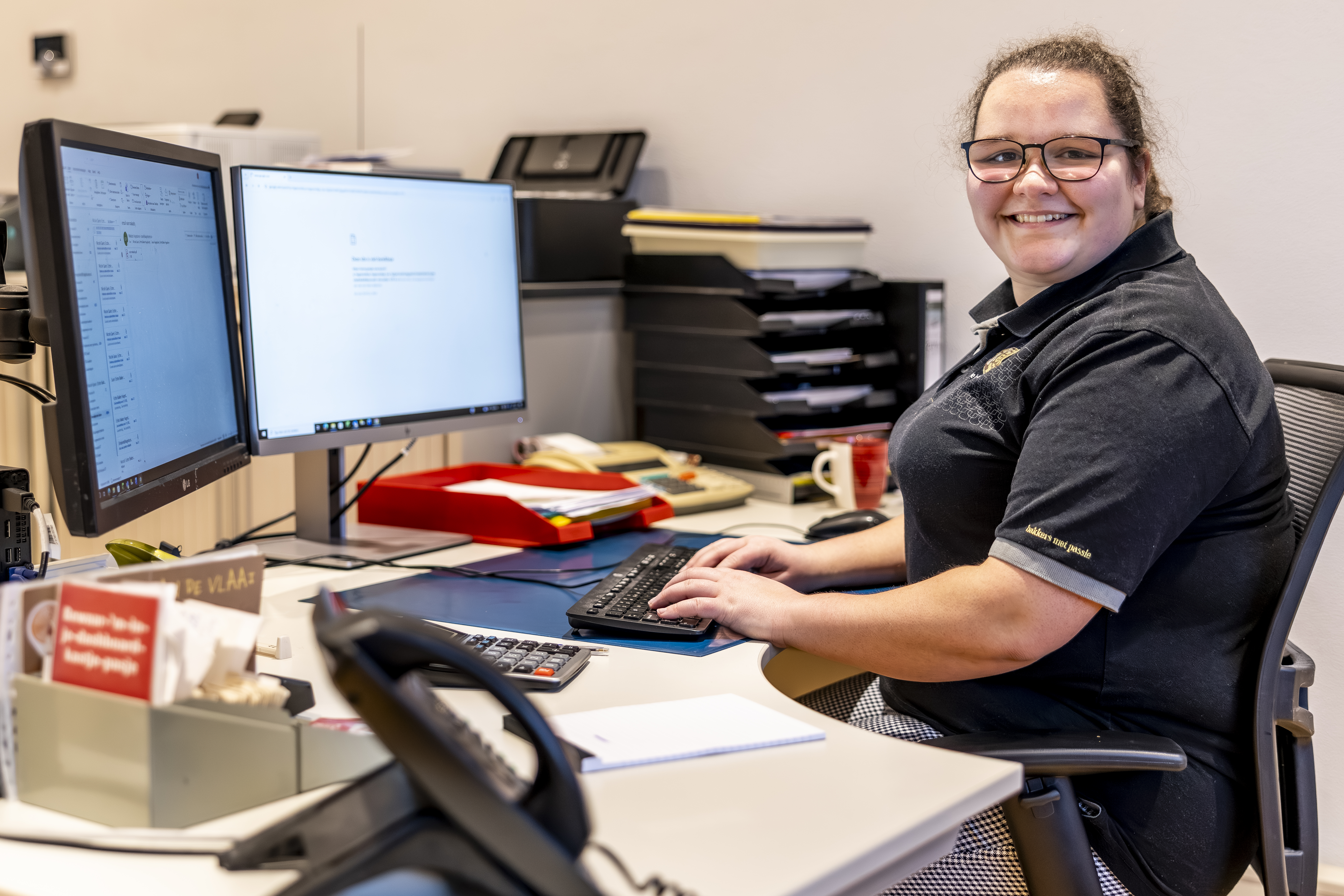 Fleur Hagedoren wil de efficiency van de bedrijfsprocessen naar een hoger plan tillen. Ze is positief over de toekomst van de ambachtelijke bakkerijsector. Foto's: Marcel van Hoorn.