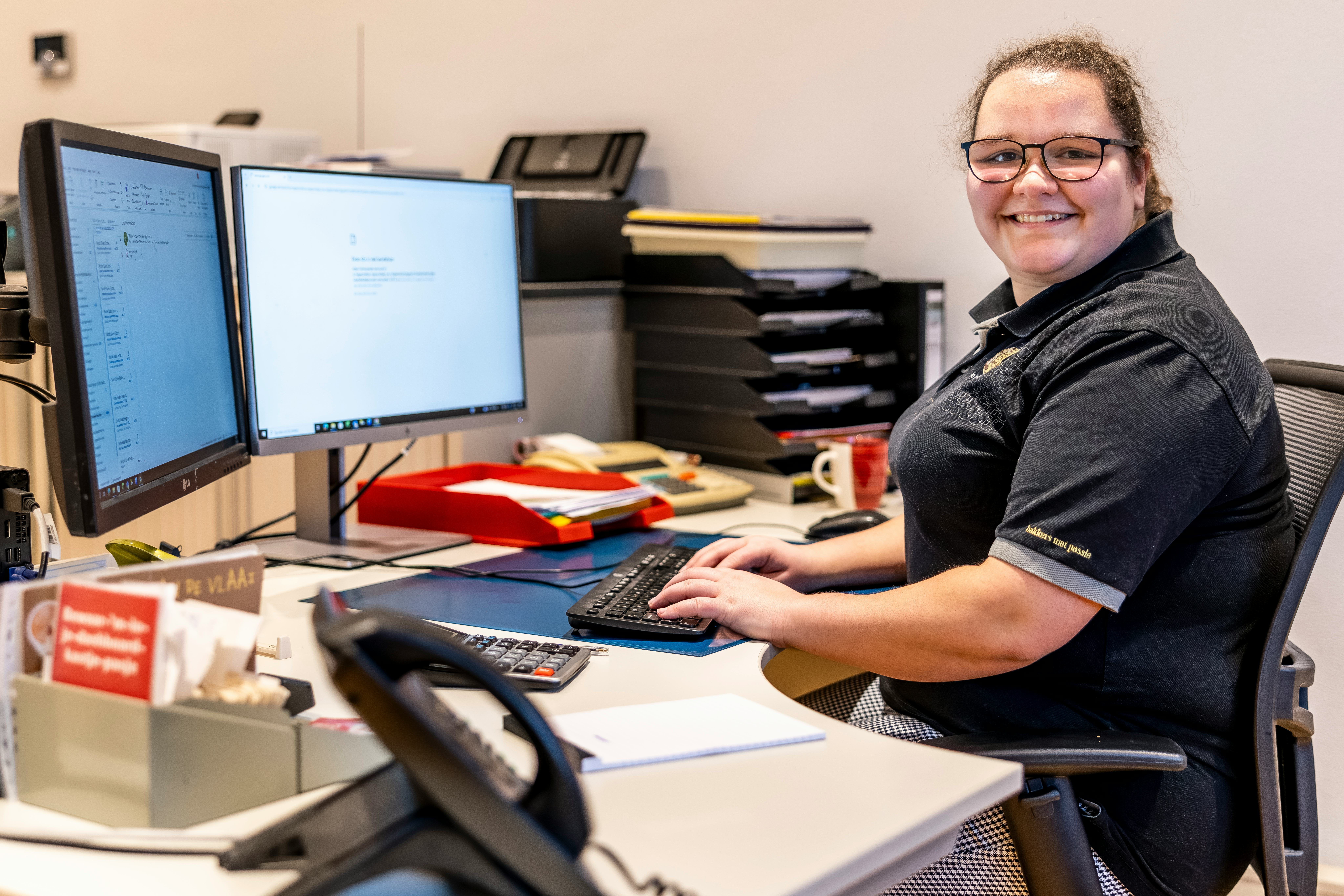 Fleur Hagedoren wil de efficiency van de bedrijfsprocessen naar een hoger plan tillen. Ze is positief over de toekomst van de ambachtelijke bakkerijsector. Foto's: Marcel van Hoorn.