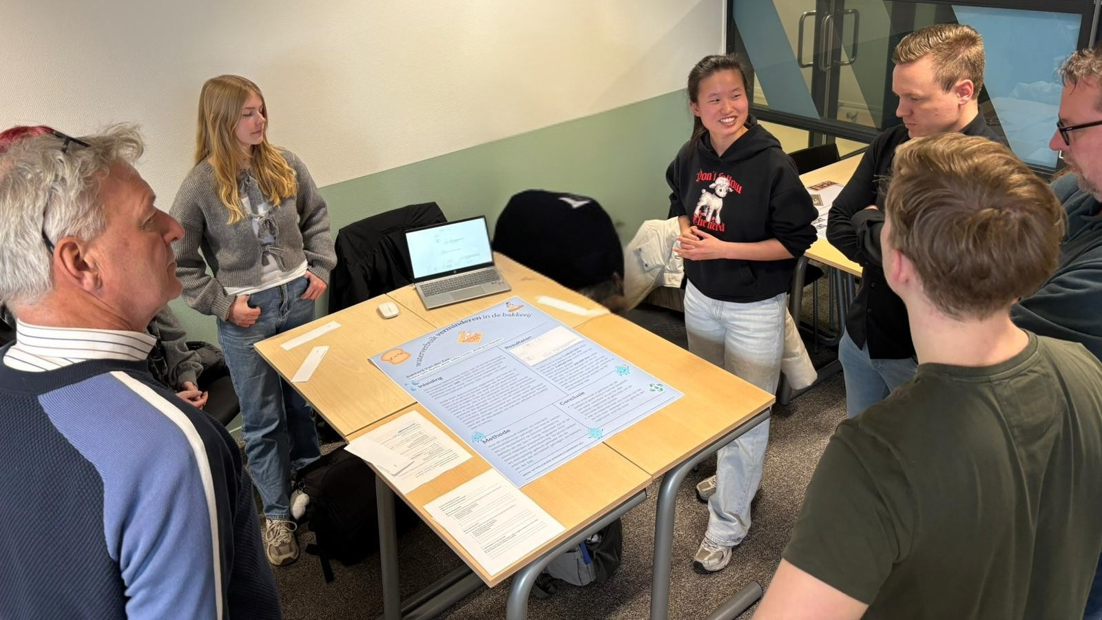 Firda-studenten duiken in het waterverbruik. Foto: Bakery Sweets Center/ Hilco Wagenaar