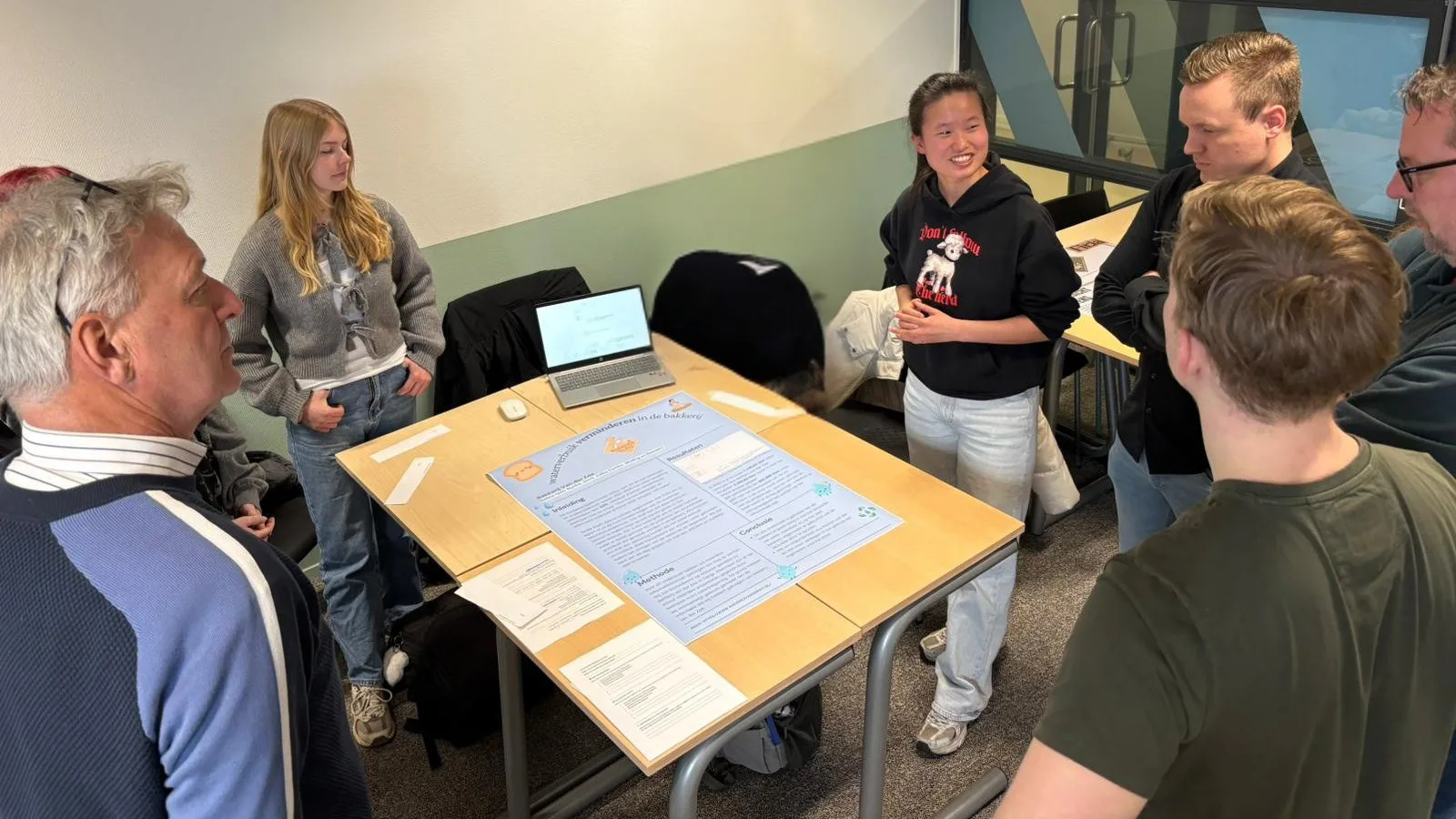 Firda-studenten duiken in het waterverbruik. Foto: Bakery Sweets Center/ Hilco Wagenaar