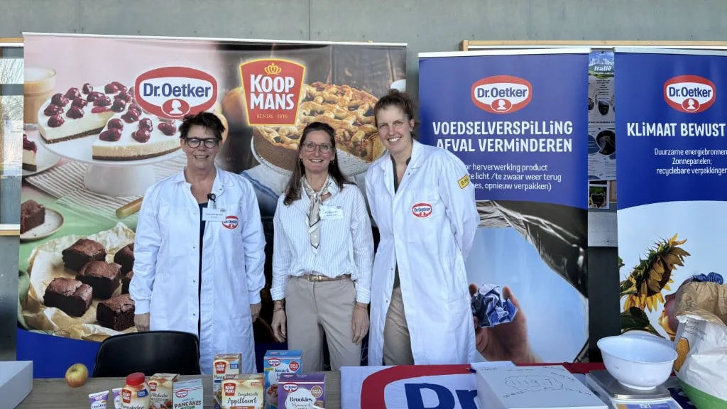 Medewerkers van Dr. Oetker zijn aanwezig op beurzen en events die in Leeuwarden en omgeving plaatsvinden, zoals Future Makers. Foto: Bakery Sweets Center
