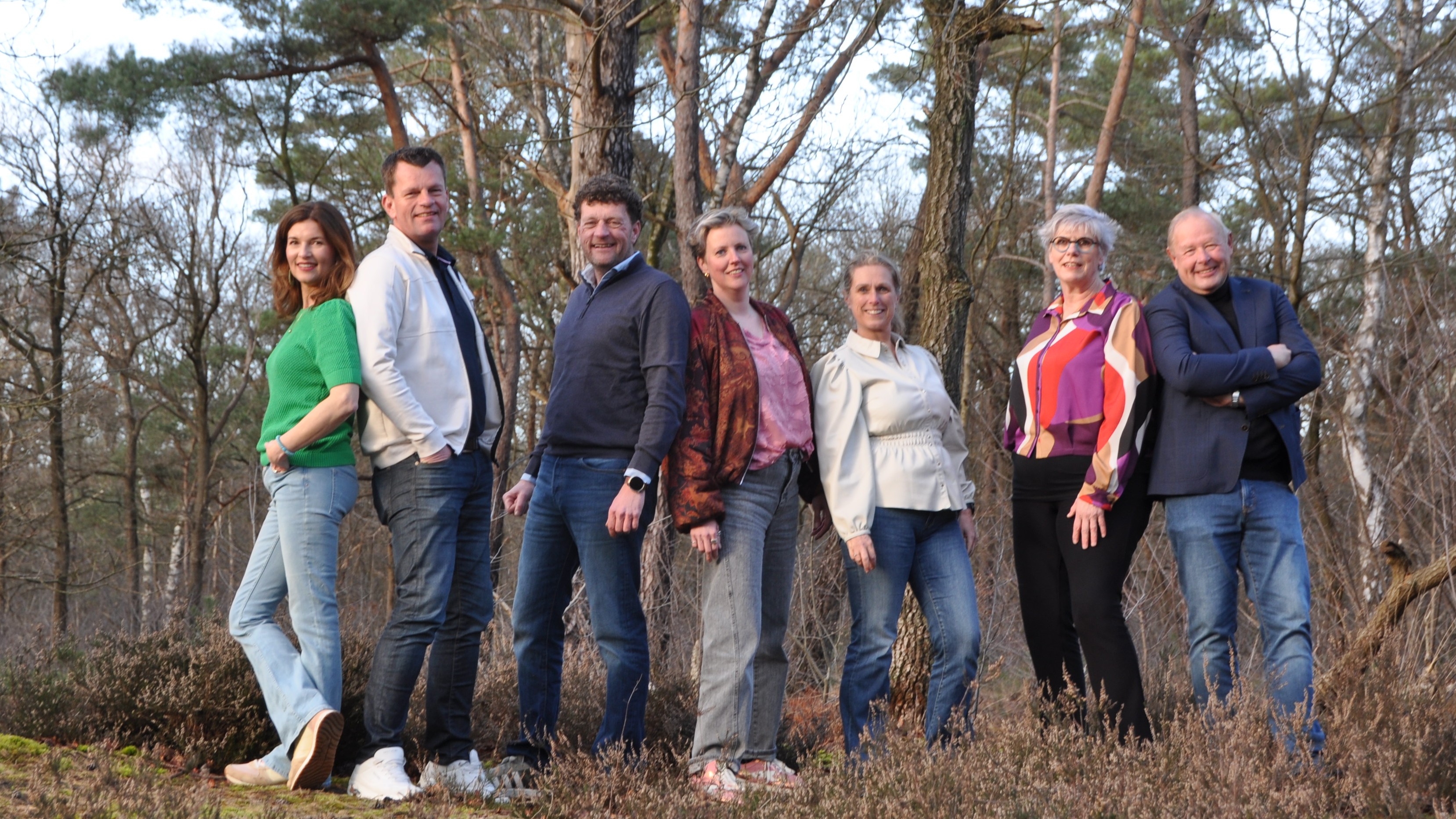De teamleden van Bakkerskompas hebben ieder hun eigen expertise. Vlnr: Floor van Esch, Friso Berghuis, Gert Jan van Egmond, Marieke Cuperus, Linda van der Steen (aanspreekpunt), Noor Wijn en Jan Buitelaar. Eigen foto.