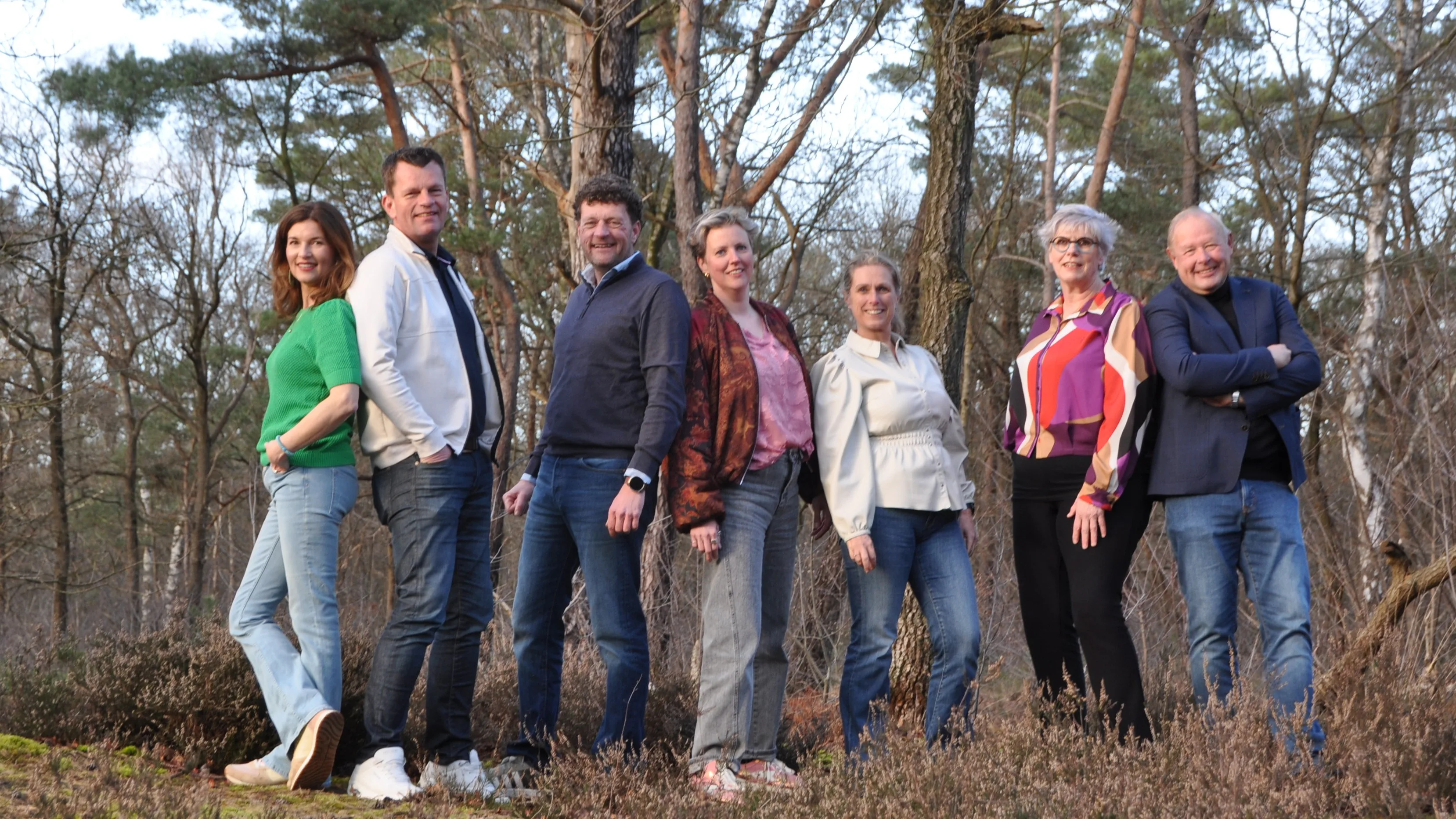 De teamleden van Bakkerskompas hebben ieder hun eigen expertise. Vlnr: Floor van Esch, Friso Berghuis, Gert Jan van Egmond, Marieke Cuperus, Linda van der Steen (aanspreekpunt), Noor Wijn en Jan Buitelaar. Eigen foto.