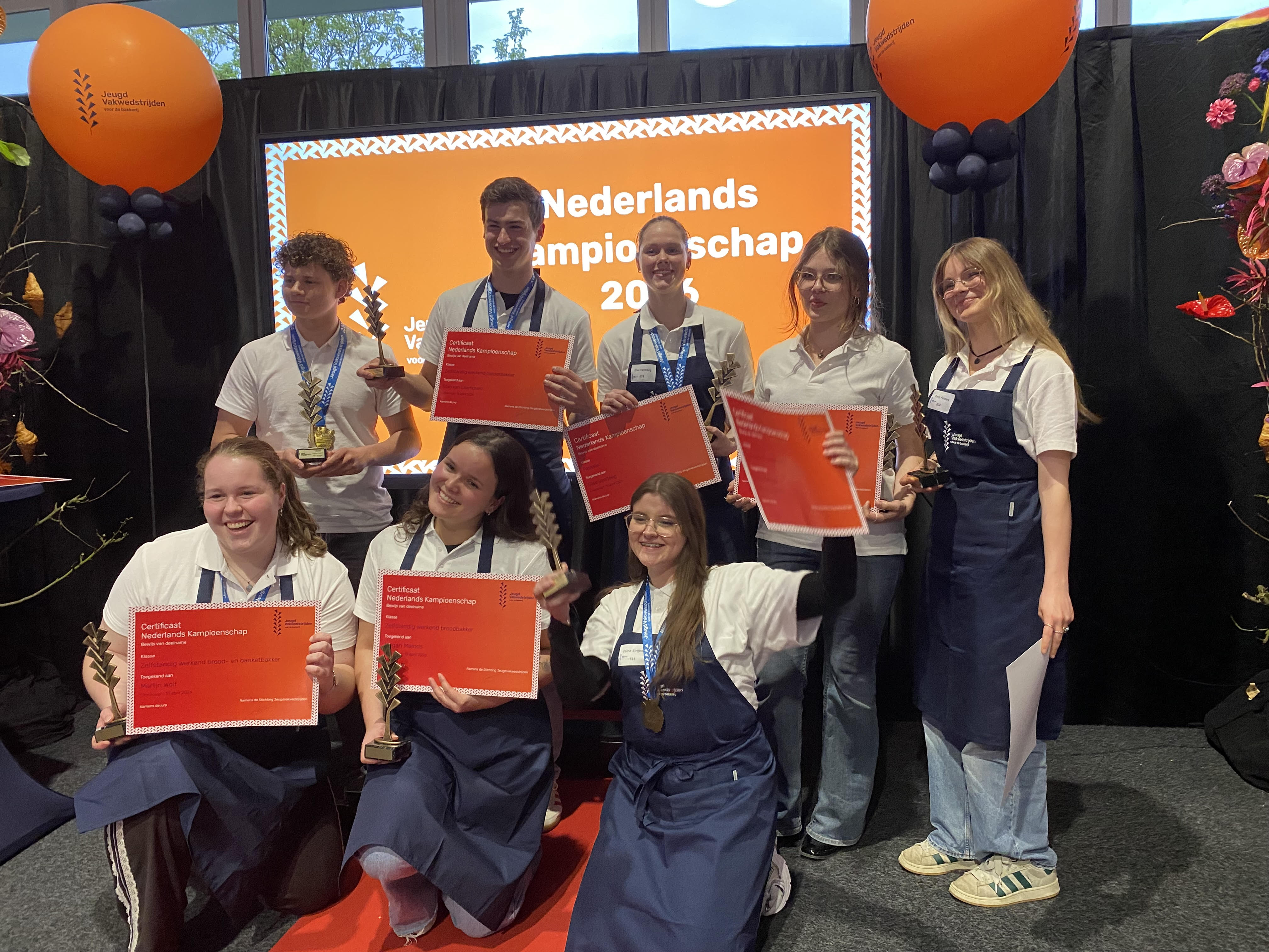 Acht trotse kampioenen.
Foto: Edwin Rensen