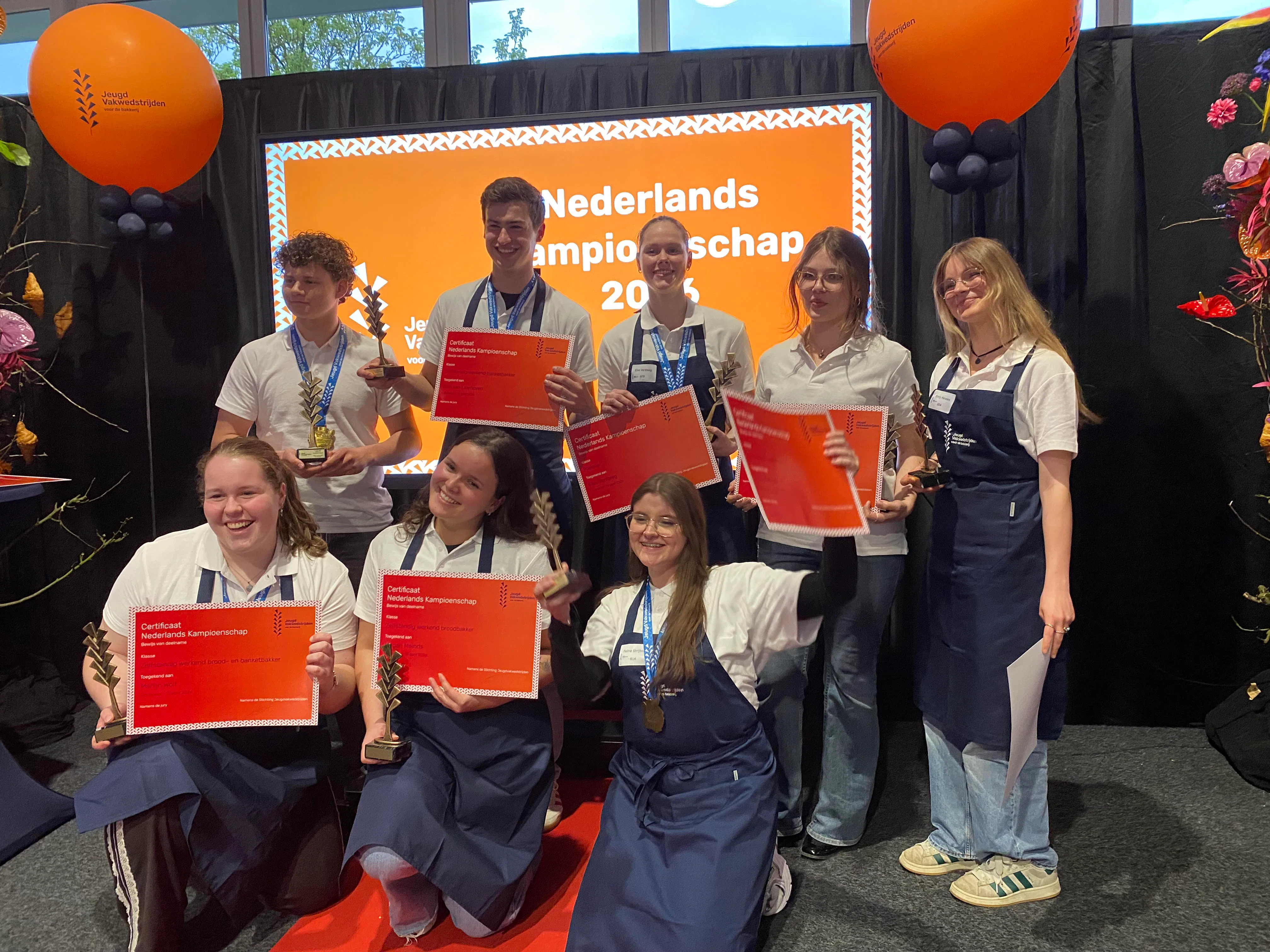 Acht trotse kampioenen.
Foto: Edwin Rensen