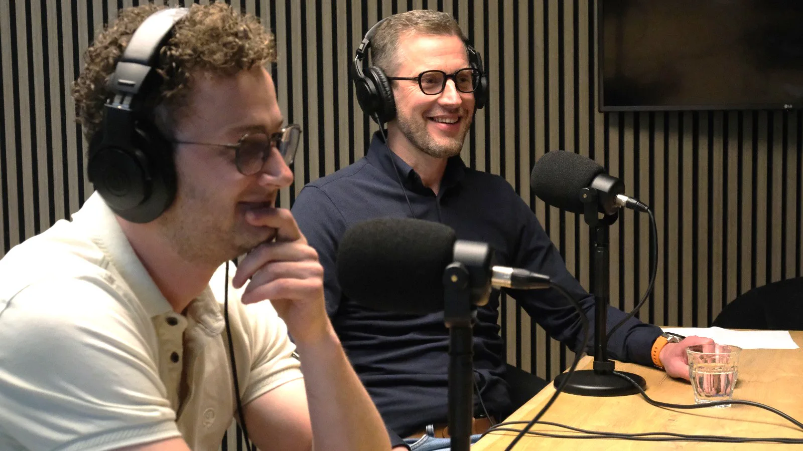 Arjan Huibers en Joost Schellingerhout (r).