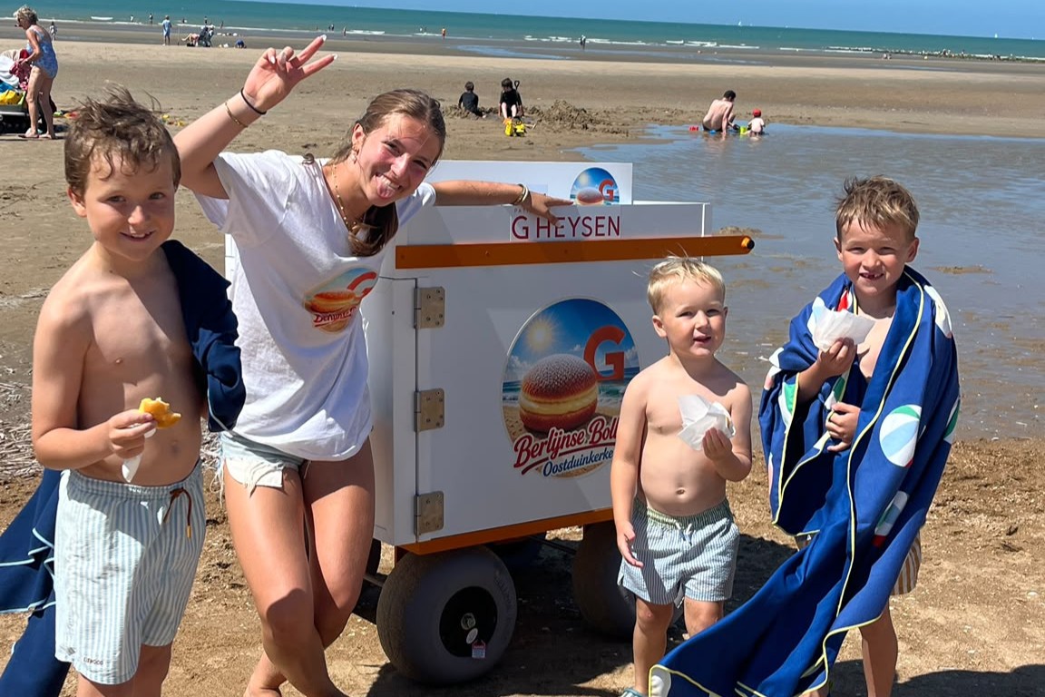 Patisserie Gheysen zet op het strand vooral werkstudenten in. Foto's: Gheysen