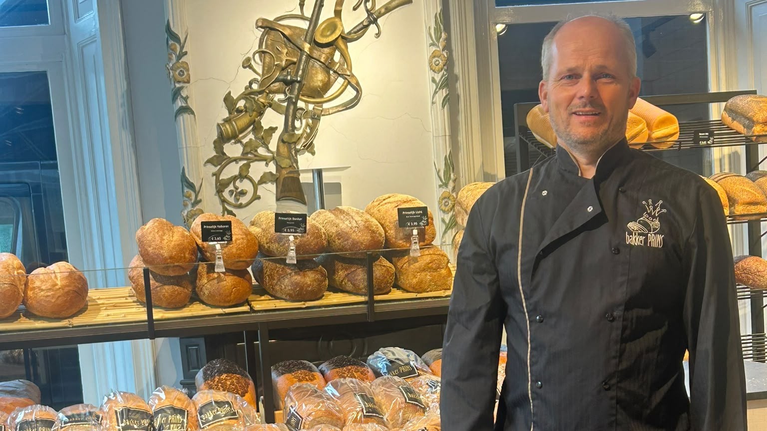Bakker Rick Prins kan niet stilzitten (eigen foto).