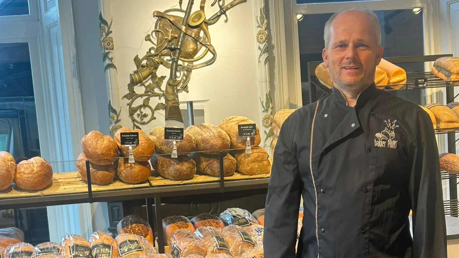 Bakker Rick Prins kan niet stilzitten (eigen foto).