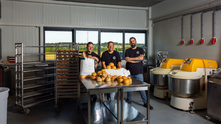 Erik Stevens, Kevin van Benthem en Sjors Bonnemayer (vlnr) stappen samen in dit nieuwe avontuur. Foto: ES&C