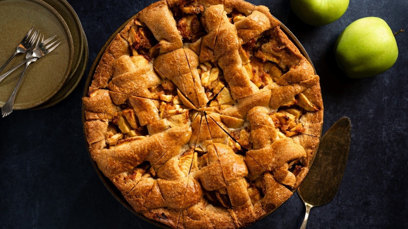 MaGie Creations ontwikkelde een appeltaart met brouwgraan. Foto: MaGie Creations